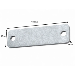Blacha montażowa 100x30x4mm OCYNK